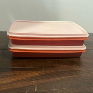 Tupperware Paprika Red Storage Set #816